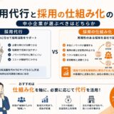 採用代行と採用の仕組み化の違い【中小企業が選ぶべきはどちらか】
